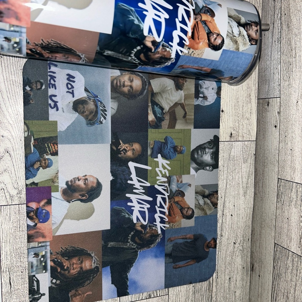Kendrick Lamar inspired 20oz Tumbler and Computer Mouse Pad - Picture 5 of 6